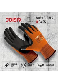 Resim Willowhaven 3/6 Çift Ağır Hizmet Nitril Kaplama Bahçe Eldiveni Kaymaz, Nefes Alabilir, Makinede Yıkanabilir, 10/xl Gri 