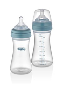 Resim HerEveOyuncak Biberon Anti Kolik Biberon 250 ml Kapaklı Biberon 0 - 6 Ay (Yavaşş Akıış) (uR) 