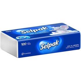 Resim Selpak Çek Al Mendil 100 Adet 3 Adet 