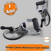 Resim Vantuz Cam Vantuzu Vantusu Vakumlu Cam Fayans Ahşap Tutucu Taşıma Araba Kaporta Göcük Yandan Çektirme Tekli 