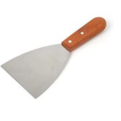 Resim Kitchen Design Lab Paslanmaz Çelik Ahşap Saplı Üçgen Hamur ve Pasta Kesici Spatula 