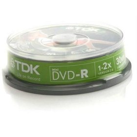 Resim Tdk DVD-RW CAM 10 lu 30min 1.4GB CAKE BOX 