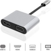 Resim Dexim Dhu0004 Premium 4 In 1 Usb-Typ-C Hdmı Vga Hub For Ipad Pro, (552829624) Diğer