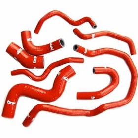 Resim VW Golf 6R, VW Golf 5 GTI, Audi S3 8P, Leon Cupra 1P – Forge Motorsport Soğutma Sıvısı Silikon Hortum Seti Kırmızı 