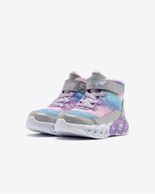 Resim Skechers İnfinite Heart Lights - Lovin Hearts Küçük Kız Çocuk Gri Işıklı Bot 303054n Smlt Gri 