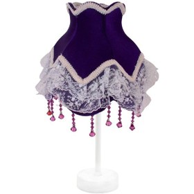 Resim Mor Kadife Abajur Metal Ayak Model Ab0773 Diğer 