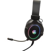 Resim Performax COCKPIT Siyah USB 7.1 Surround RGB Aydınlatma Gaming Mikrofonlu Oyuncu Kulaklığı 
