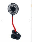 Resim mikudesign Portatif Işıklı Mini Klipsli Fan Uyumlu Araç Vantilatörü 
