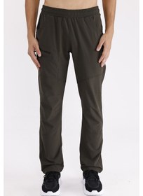 Resim Boncuk Likralı Esnek Yapılı Rahat Kesim Konfor Odaklı Eşofman Altı Haki 