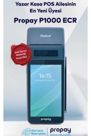 Resim propay YazarkasaPos P1000 ECR Android 4G ve Wi-Fi (Mali kaydı yapılıp kargoya verilir) 