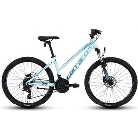 Resim Carraro Force 621 Kadın Dağ Bisikleti 430h Hd 26 Jant 21 Vites Mat Cam Mavi Turuncu Çok Renkli 