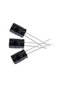 Resim 100uF 50V Kondansatör 8x12mm 