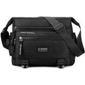 Resim Yaozixa Nylon Çift Kullanimlı Spor Çanta - Büyük Kapasiteli, Bölümlü Cepler, Su Bardağı Bölgesi, Siyah - 23x30x13 Cm 