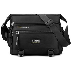 Resim Yaozixa Nylon Çift Kullanimlı Spor Çanta - Büyük Kapasiteli, Bölümlü Cepler, Su Bardağı Bölgesi, Siyah - 23x30x13 Cm 
