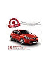 Resim intakrom Renault Clio 4 Krom Cam Çıtası 8 Parça 2012 -2018 - Hb 