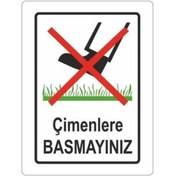 Resim ekstrafix Cımlere Basmayınız Levhası (yul-419) 