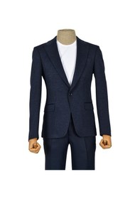 Resim Cengiz İnler Kırçıl Desen Tek Düğme Slim Erkek Ceket 001 