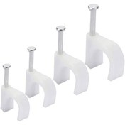 Resim Pazarcan Powermaster Pm-24871 8 Numara Çelik Çivili 25 Mm Kroşe 4X16 Antigron Kablolar İçin (100'Lü Poşet) 