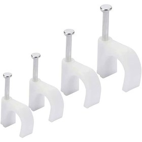 Resim Pazarcan Powermaster Pm-24871 8 Numara Çelik Çivili 25 Mm Kroşe 4X16 Antigron Kablolar İçin (100'Lü Poşet) 
