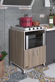 Resim Kenzlife Ocak Dolabı Aysu Crd 85*60*57 Mutfak Modül Mini Fırın Mikrodalga Banyo Ofis 