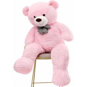 Resim Sole % 100 Yerli - Papyonlu Sevimli Büyük Peluş Ayıcık, 130 cm 
