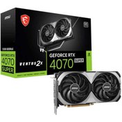 Resim MSI RTX4070 Super VENTUS 2X OC Nvidia GDDR6x 192Bit Hdmi.Display Çift Fan 12GB Ekran Kartı 