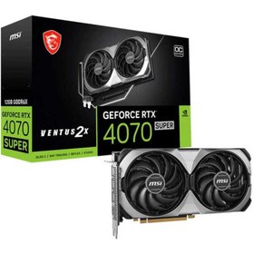 Resim MSI RTX4070 Super VENTUS 2X OC Nvidia GDDR6x 192Bit Hdmi.Display Çift Fan 12GB Ekran Kartı 