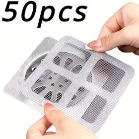 Resim 50 adet Saç Tutucu Dren Sticker: Saç Giderme, Duş Dren Tıkanması Önleyici, Kullanımı Kolay, Güç Gerektirmez 