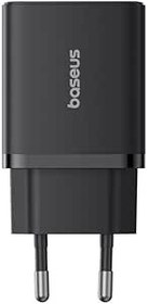 Resim Baseus Cube Type-C + USB Girişli U+C 20W Hızlı Şarj Cihazı iPhone 15 14 13 12 11 Uyumlu Samsung ve Android Uyumlu Beyaz 