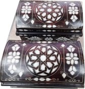 Resim Bozgeyik Sedefcilik Sedef Kakma Korsan Sandik,hediyelik Çeyiz Sandigi,yazma Sandigi,sakalışerif Sandığı,kutu 