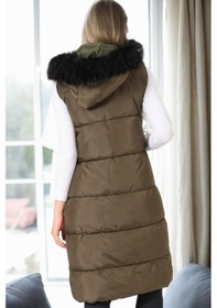 Resim Z9741 Dewberry Bayan Yelek-haki Haki 