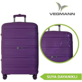 Resim Vegmann Polipropilen Pp Atlas Violet Büyük Boy Valiz Violet 