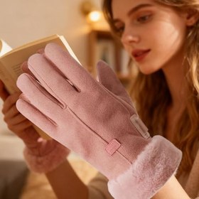 Resim Kadınlar İçin Isıtmalı Eldivenler | Kaymaz Dokunmatik Ekran Uyumlu Parmaksız,Su Geçirmez USB Şarjlı Elektrikli Kadın Kayak Eldivenleri - Açık Hava Kampçılığı Yürüyüşü Motosiklet Bisiklet Sürüşü İçin 