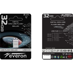 Resim Everon 32gb Metal Usb Mini Flash Bellek 