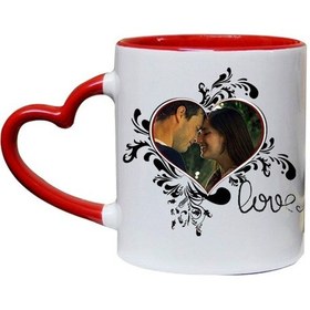 Resim Fotoğraflı Love Sevgili Kupa Bardak 