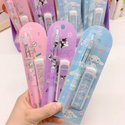 Resim Merhaba Kitty için Mekanik Kalem, 0.5mm HB Kurşun, Ergonomik Tutuş, Renkli Karikatür Tasarımı - Pembe, Mor, Mavi, Sevimli Hayvan Çizimleri ile, Plastik Gövde, Ofis ve Okul Kullanımı için İdeal, Okul Malzemeleri | Eğlenceli Tasarım | Ergonomik Kalem 
