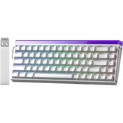Resim Aula Hero 68 He Manyetik Klavye Rapid Trigger Jade King Switch 8000hz Rgb Neon Tkl Hot Swap Oyuncu Klavyesi Beyaz 