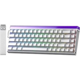Resim Aula Hero 68 He Manyetik Klavye Rapid Trigger Jade King Switch 8000hz Rgb Neon Tkl Hot Swap Oyuncu Klavyesi Beyaz 