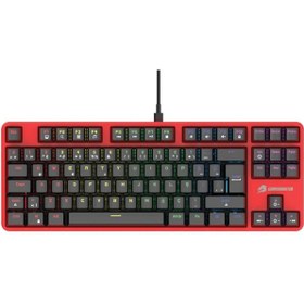 Resim GAMEBOOSTER Gm06b Plus Rainbow Outemu Red Switch Mekanik Tkl Oyuncu Klavyesi 
