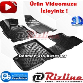 Resim Dacia Duster 4X2 3D Paspas Havuzlu Siyah 2018 Sonrası Rizline N11.12870 