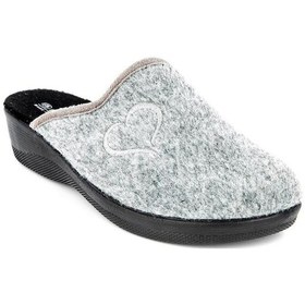 Resim Muya Mochi 32922-087 Kadın Kışlık Ev Terliği Gri 36-40 Gri 