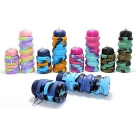 Resim Katlanabilir Portatif Silikon Su Şişesi 500 Ml Model 1 