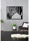 Resim Desenli Zebra Tasarımlı Hayvan Figürlü Metal Dekoratif Modern Duvar Tablosu Ev Ve Ofis Için 