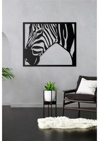 Resim Desenli Zebra Tasarımlı Hayvan Figürlü Metal Dekoratif Modern Duvar Tablosu Ev Ve Ofis Için 