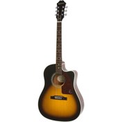 Resim Epiphone J-15EC Deluxe Elektro Akustik Gitar (Vintage Sunburst) 