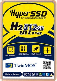 Resim TwinMOS 512GB TM512GH2U 580-550MB/s SSD SATA 3 DİSK 
