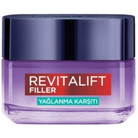 Resim Loreal Paris Revitalift Filler Yağlanma Karşıtı Su Bazlı Nemlendirici Jel Krem - Salisilik Asit & Hyaluronik Asit 50ml 