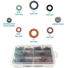 Resim 185 Parça Lastik Ve Klingrit Fiber Conta Full Seti 