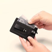 Resim FIREDOG İnce RFID Engelleme Cüzdanu Gizli Klips ile - Erkekler ve Kadınlar için Şık Siyah Kredi Kartı ve Kimlik Tutucu, Anti-Hırsızlık Tasarımı Güçlendirilmiş Köşelerle, Seyahat ve Günlük Kullanım için Mükemmel 