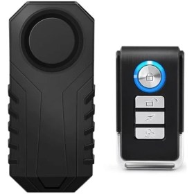 Resim Ht-53 Motosiklet Bisiklet Alarmı Uzaktan Kumandalı 113DB Su Geçirmez Kablosuz Hırsızlık Koruması Alarm Bisiklet Araba Scooter Pilli 